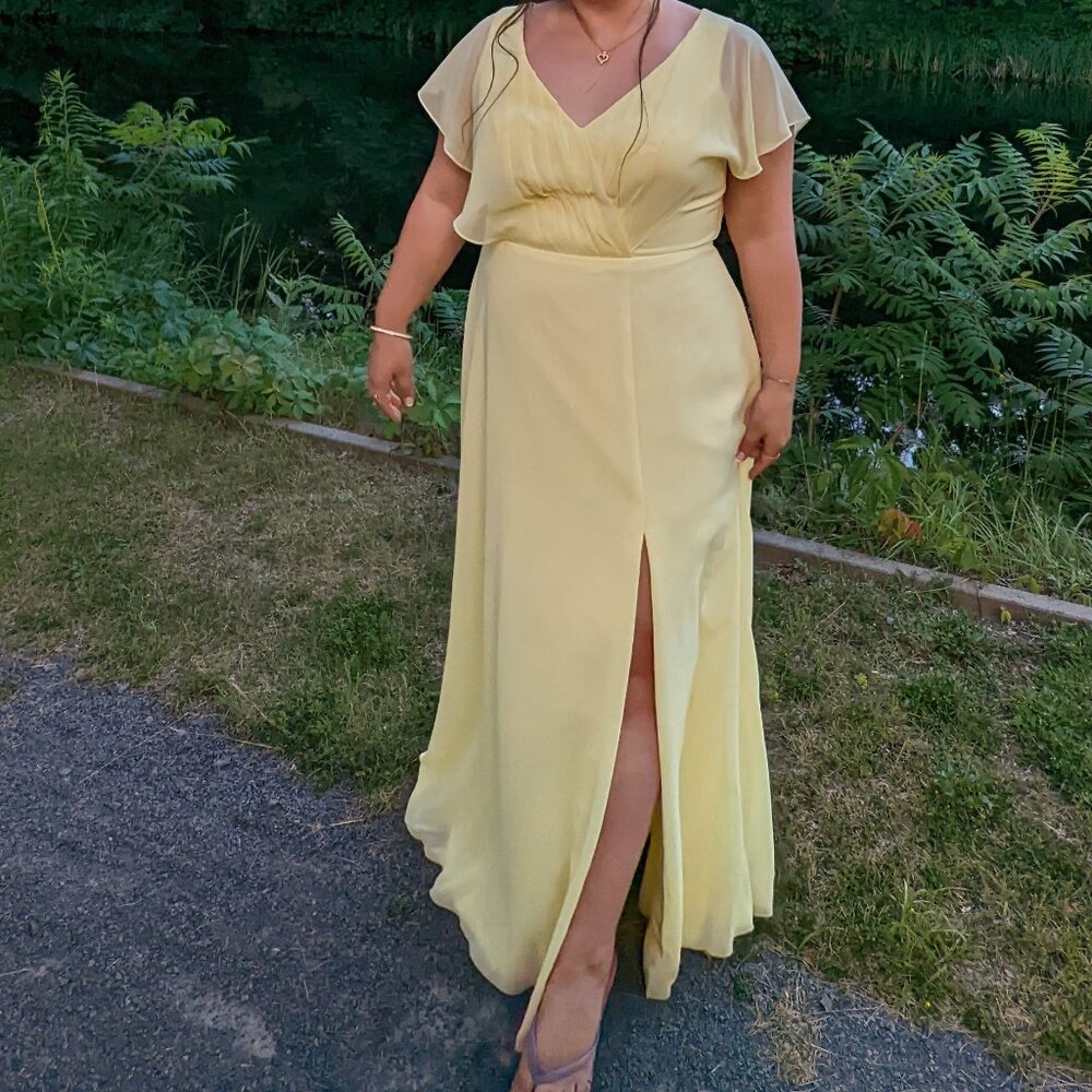 Azazie- Rylee Bridesmaid Dress in Daffodil A16